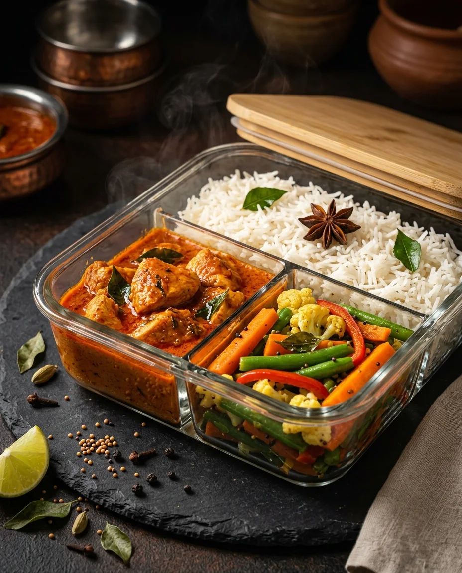 Poulet curry rouge